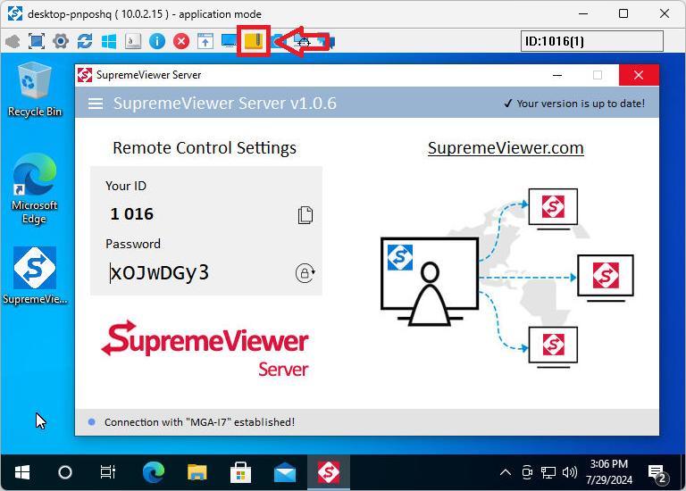 Secure File Transfer Button